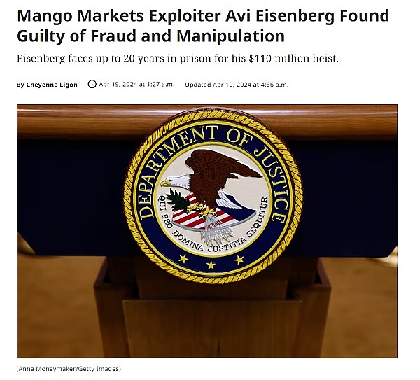 Mango Markets1.1亿资产被盗案件迎来审判 黑客或将获刑20年-H5资源网